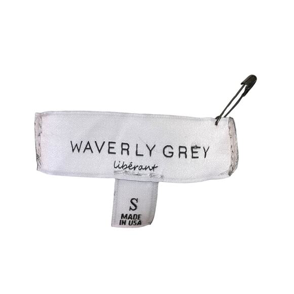 Waverly Grey Cream Thin Open Knit Black Trim Pullover Long Sleeve Sweater - Picture 10 of 11